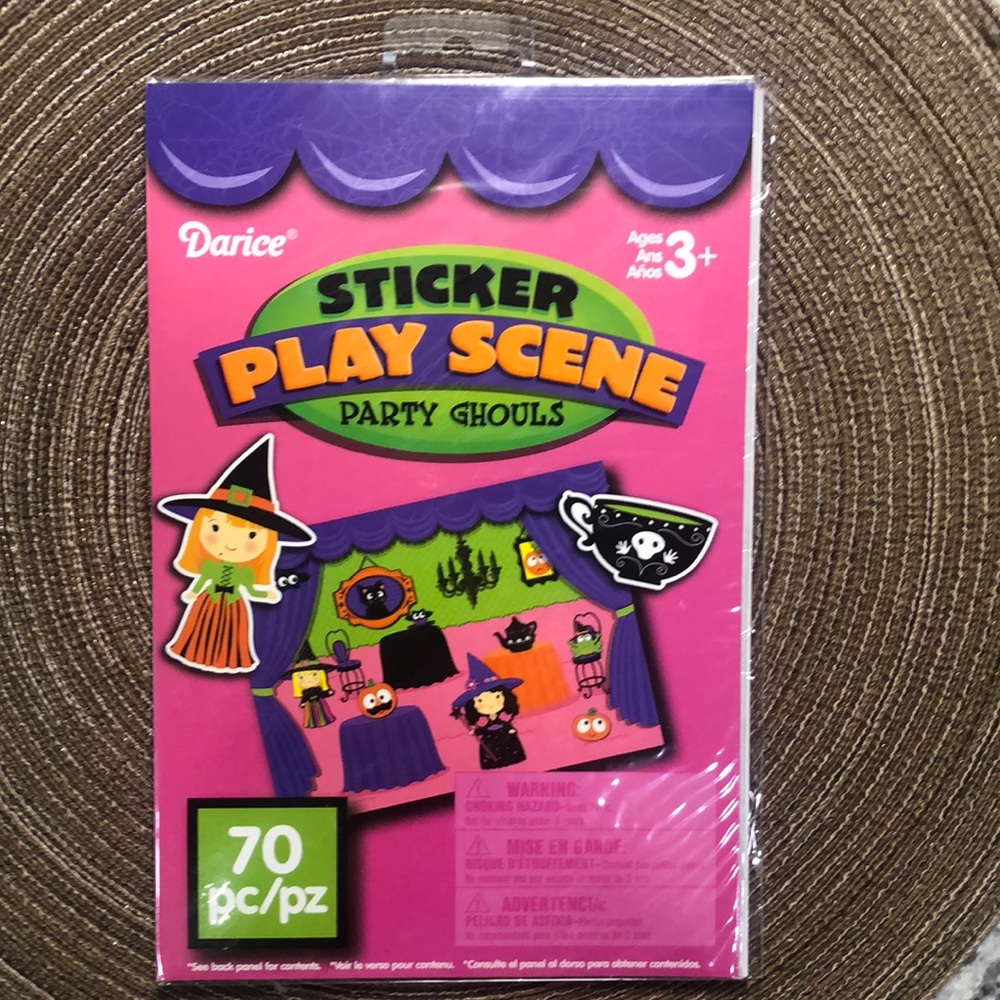 Darice Sticker Play Scene Halloween Party Ghouls